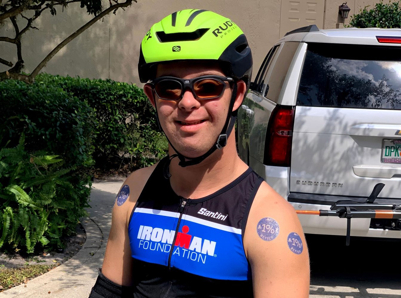 Chris Nikic, Ironman prepares for a bike ride