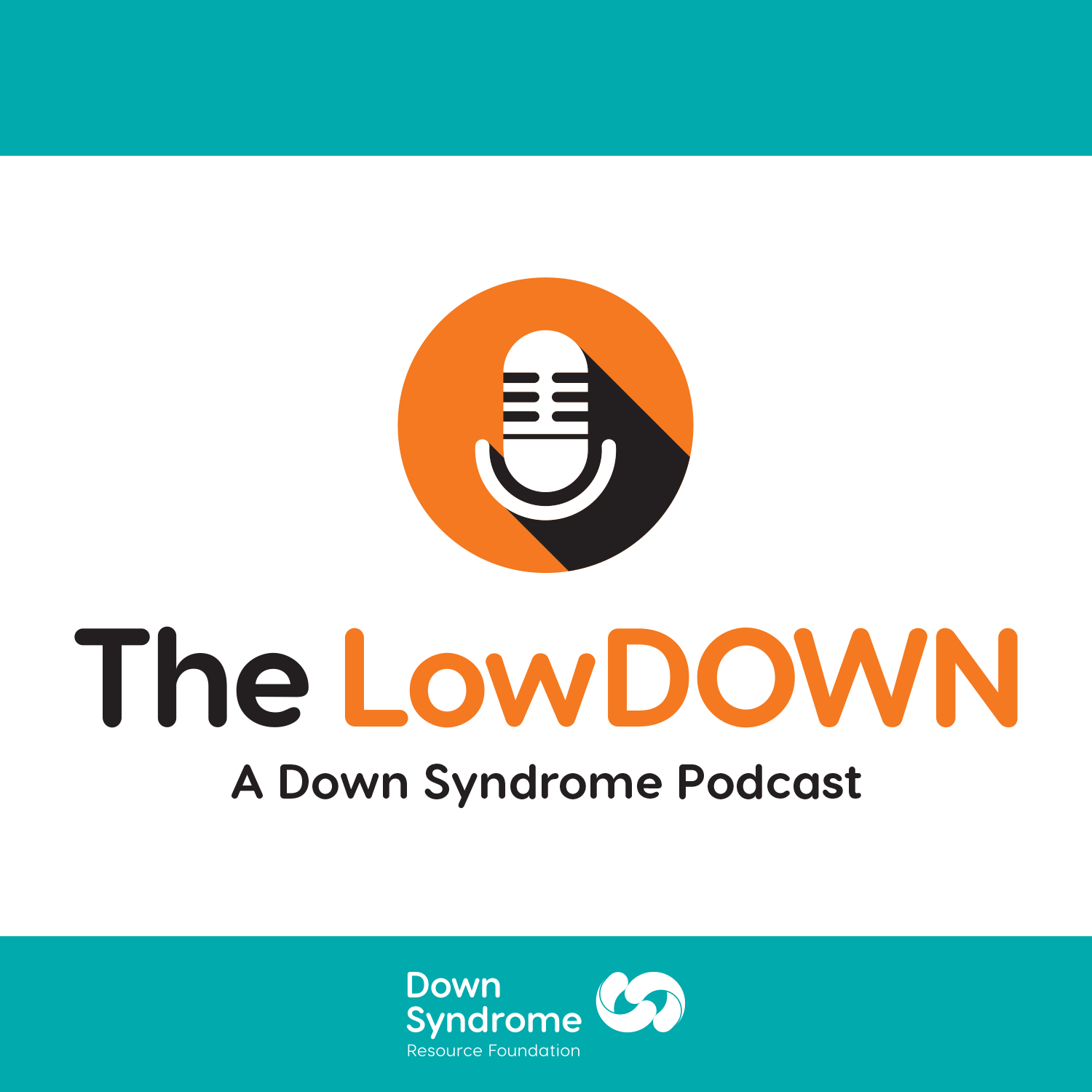 logo for The LowDOWN: A Down Syndrome Podcast